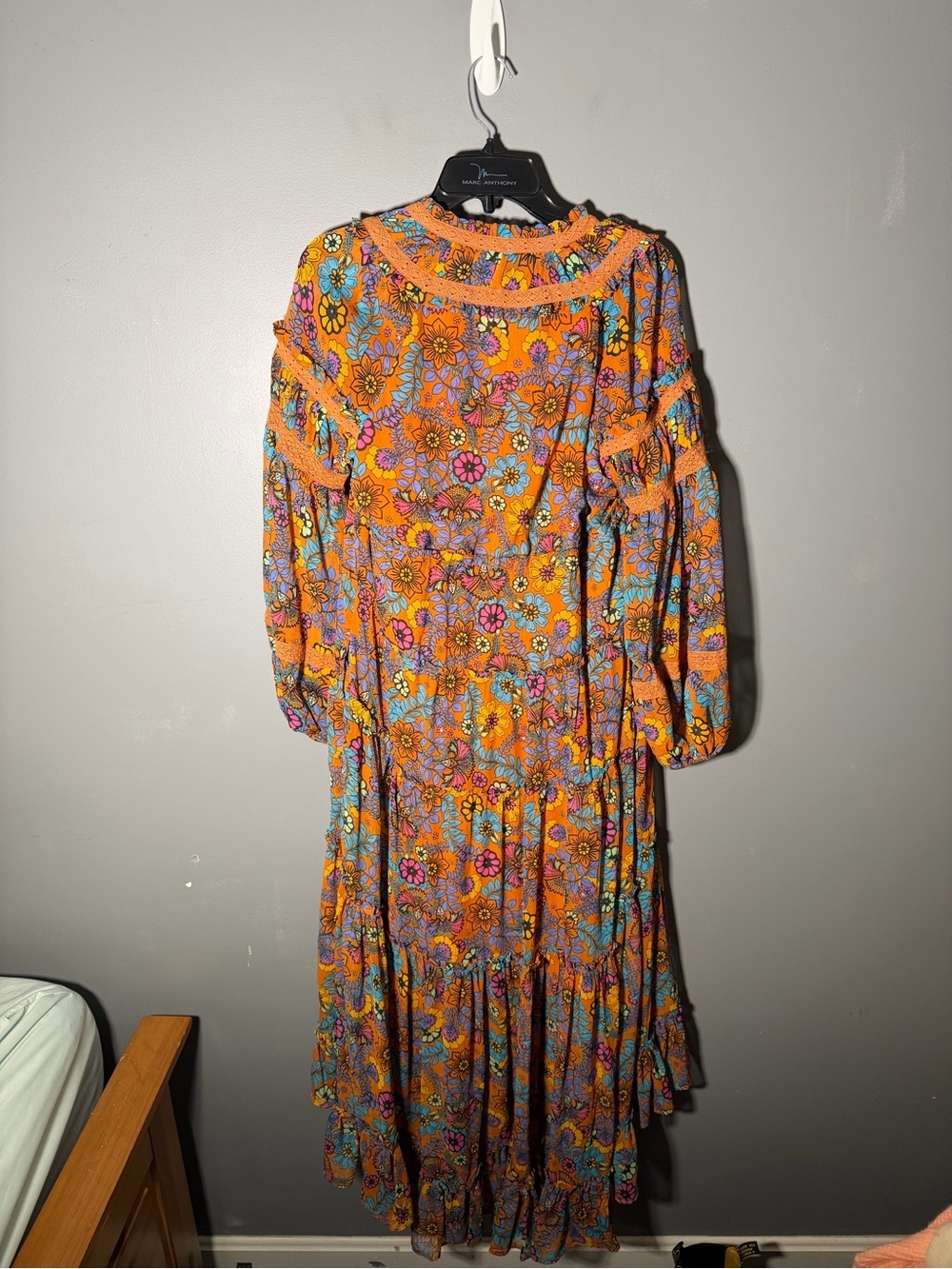 Free People Cassis Printed Chiffon Maxi Dress Size XS - Picture 4 of 4